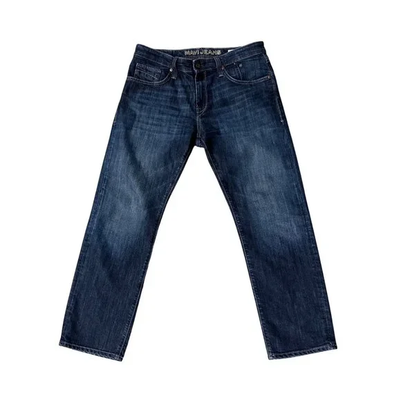 Mavi Mens Zach Straight Leg Jeans 34x30 Blue Denim Made In Turkey Cotton Blend - Picture 2 of 9